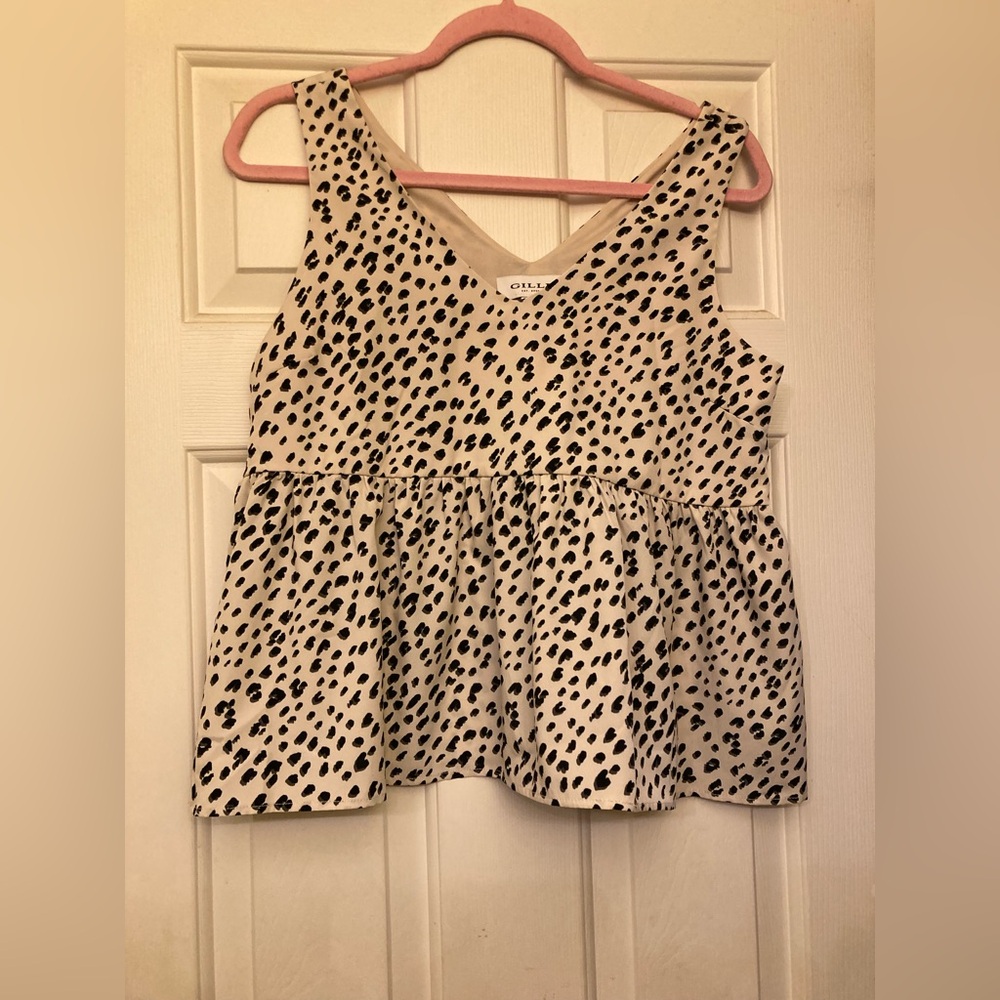 Gilli brand, size small, Women's animal print  Sleeveless Top
